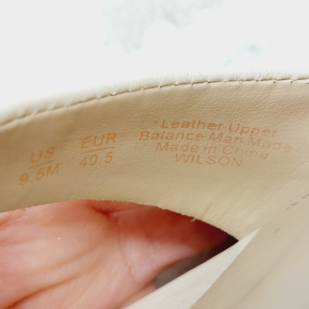 Sam Edelman Wilson Ivory Leather Square Toe Ankle Strap Heels Sandals D285 - Picture 13 of 14